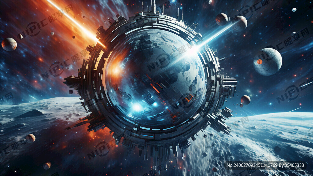 数码科技 星际空间 科幻灵动