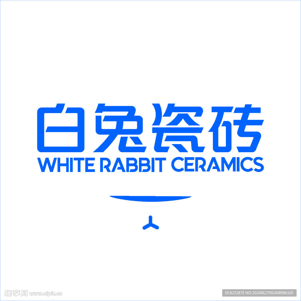 瓷砖 白兔