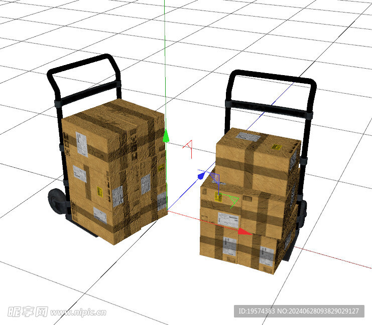 C4D模型 货物 