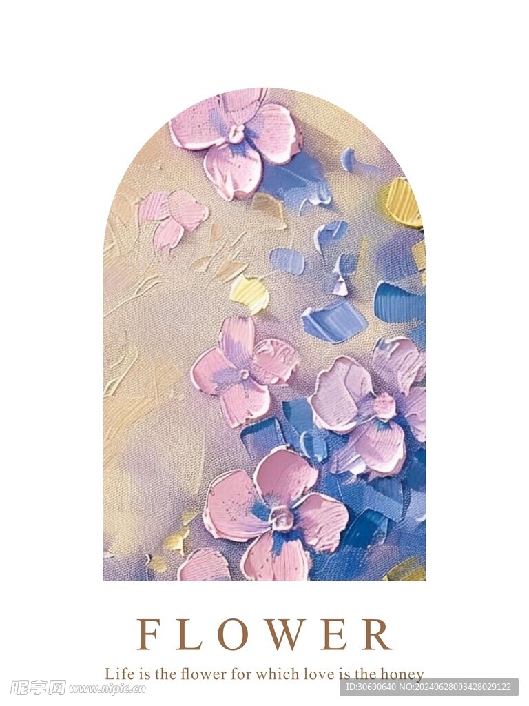 门帘图案花