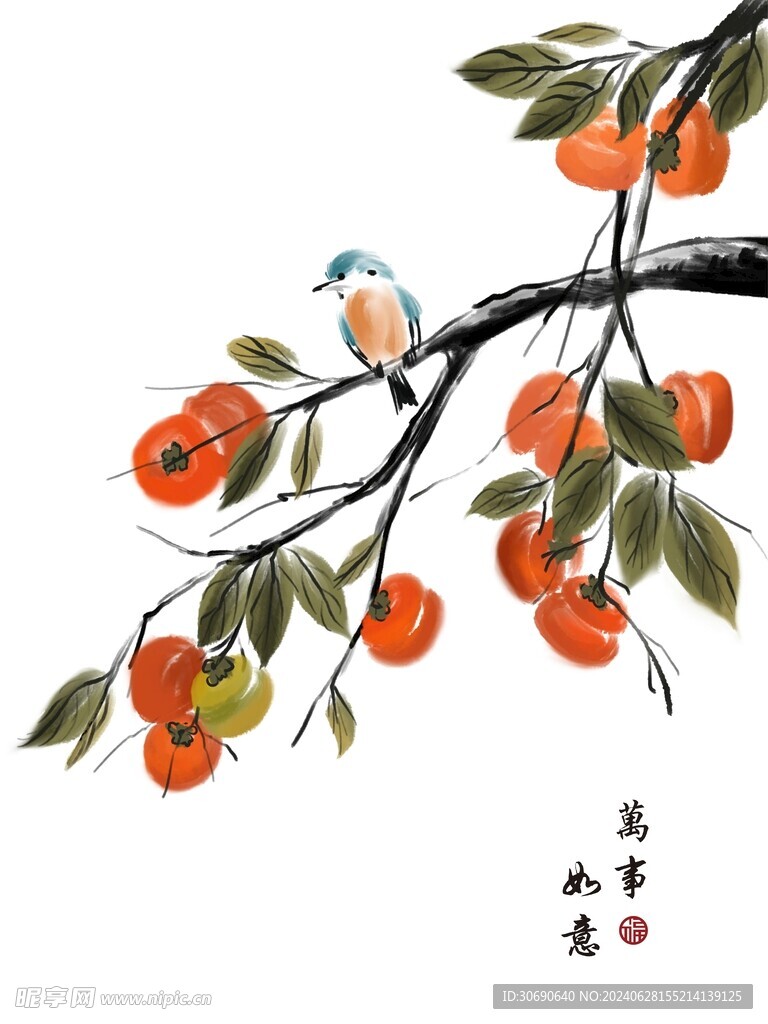 柿子门帘