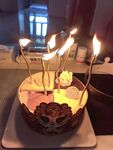 小龙人生日蜡烛蛋糕