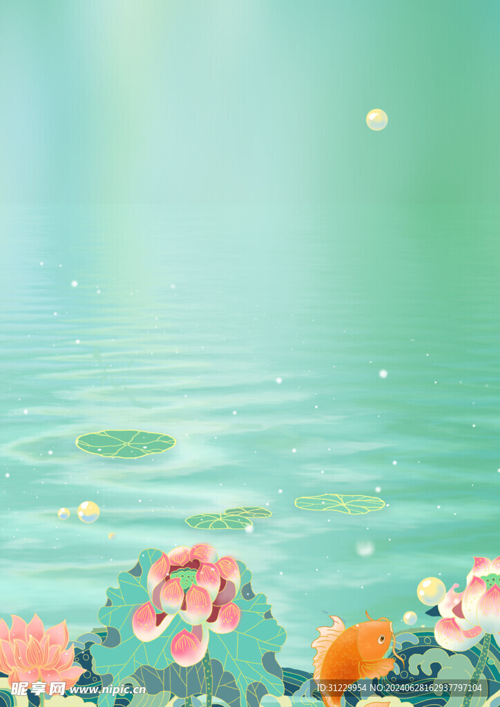 荷花背景