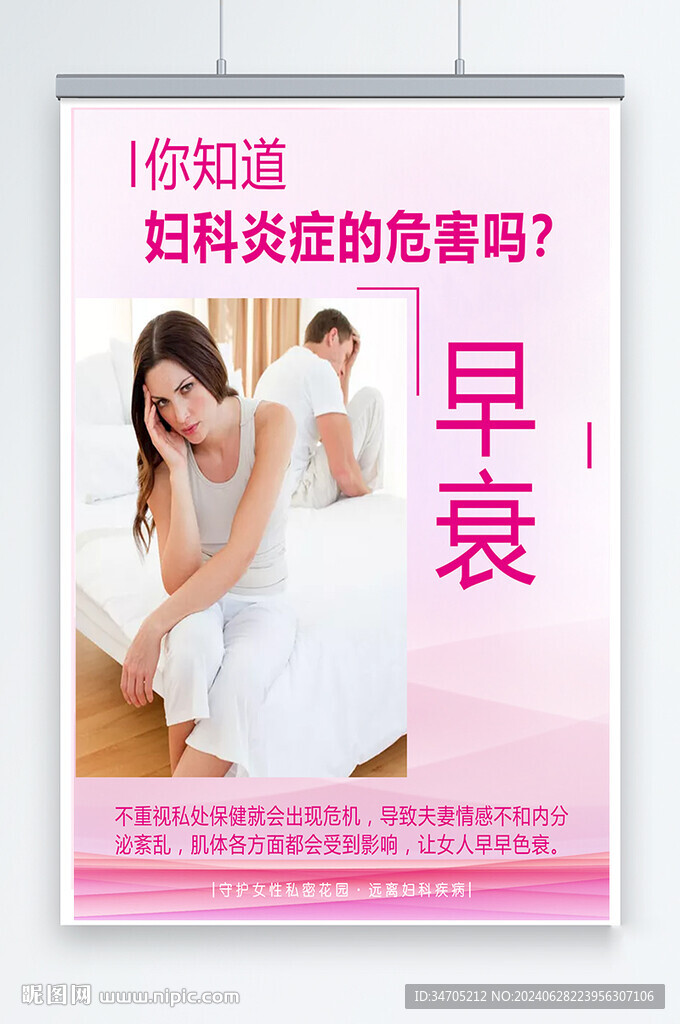 妇科海报 妇科病 妇科筛查