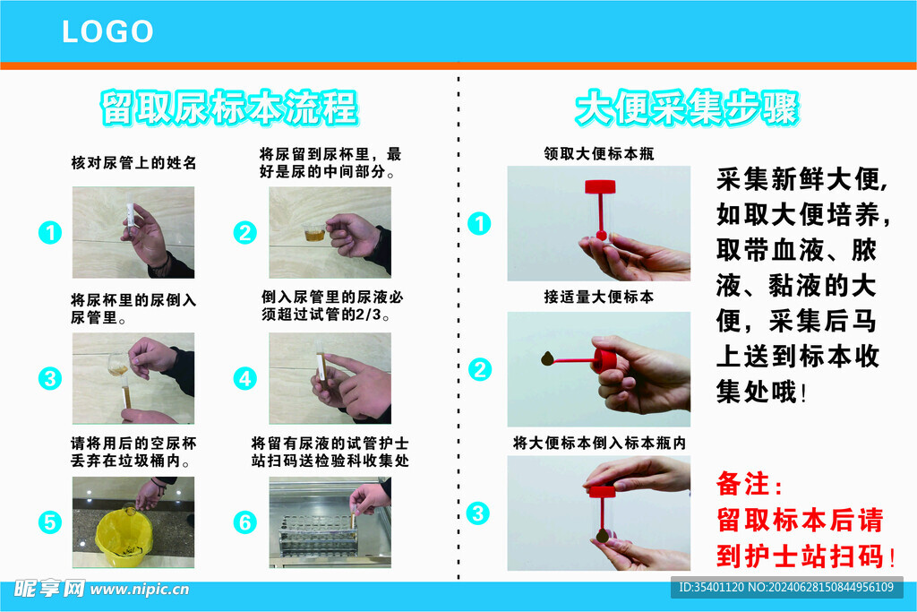 留取尿标本流程
