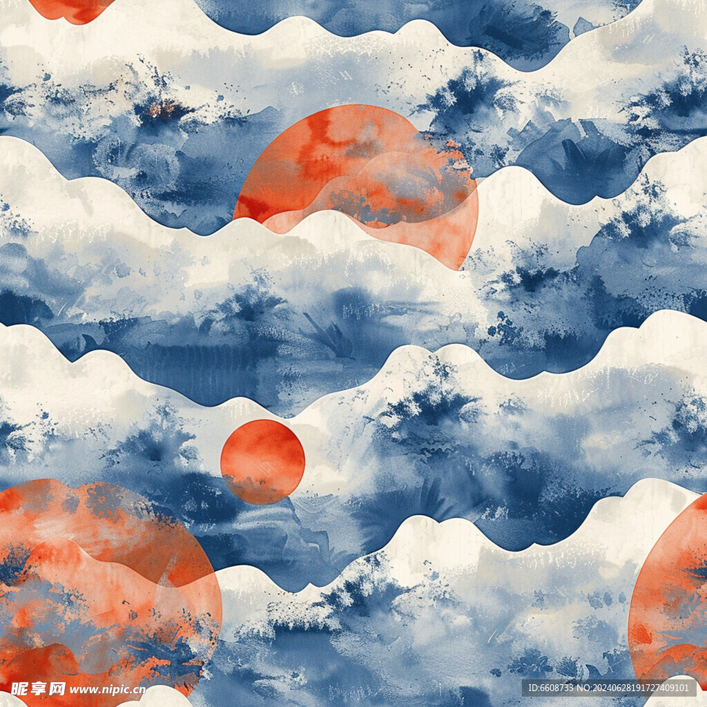 风景画日式风格背景