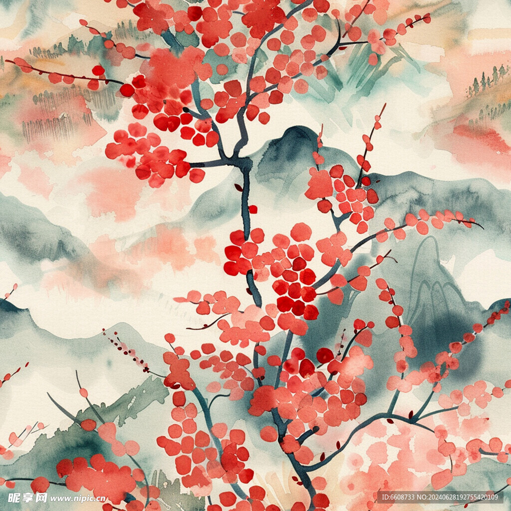 风景画日式风格背景