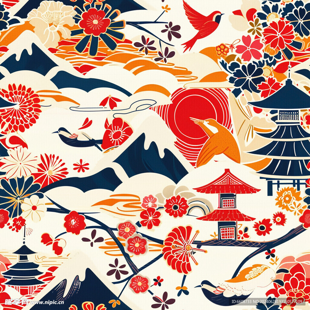日式风格背景素材