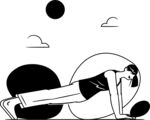 瑜伽姿势插图   