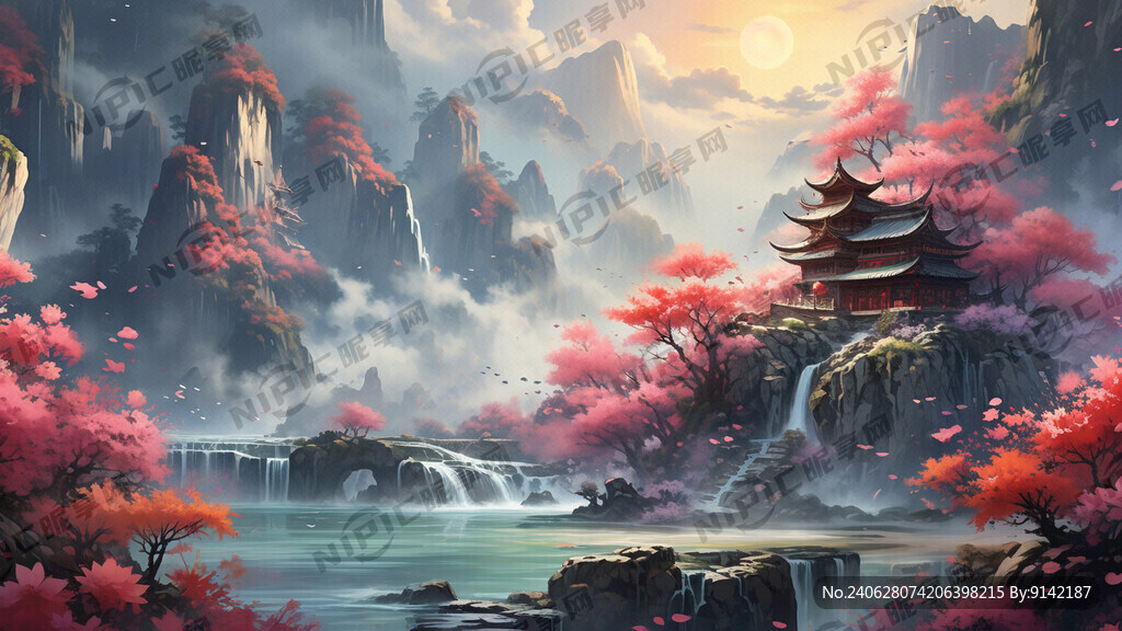 游戏梦幻唯美新中式风景 超高清