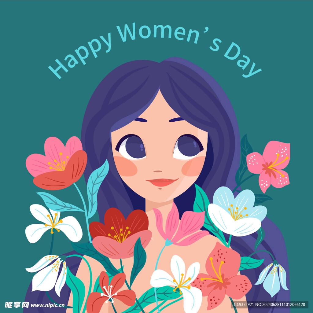 矢量妇女节宣传海报