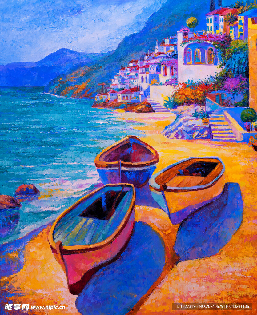 水彩油画           