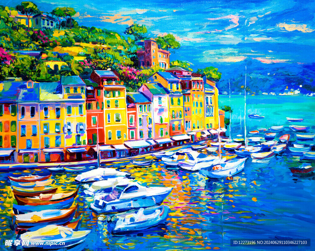 水彩油画           