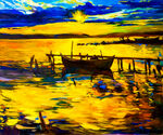 水彩油画           