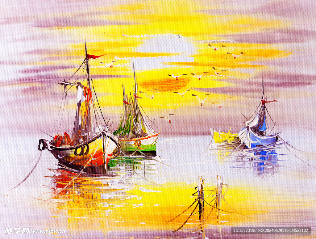 水彩油画           