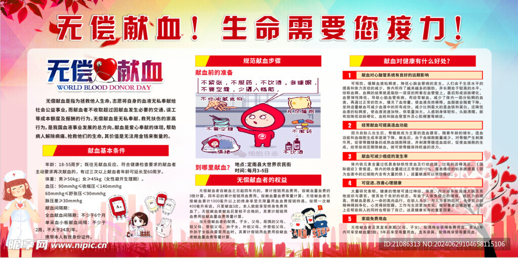 无偿献血宣传栏