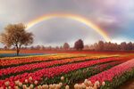 郁金香花海