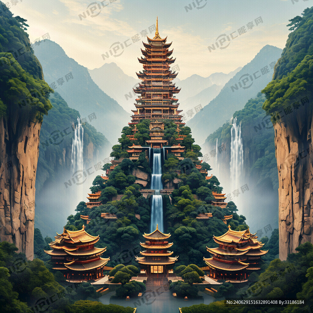 湖北六柱亚景区三折页