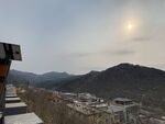 逆光天 太阳 黄花城水长城