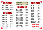 猪脚饭 价格表
