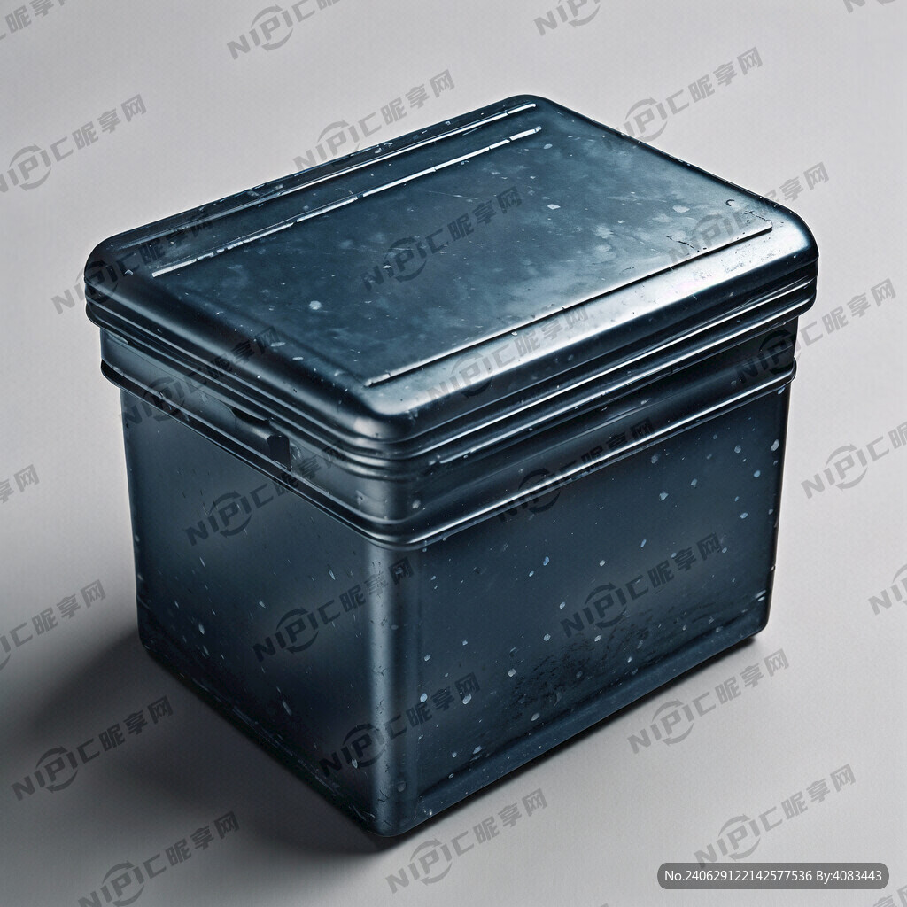 深兰色塑料盒