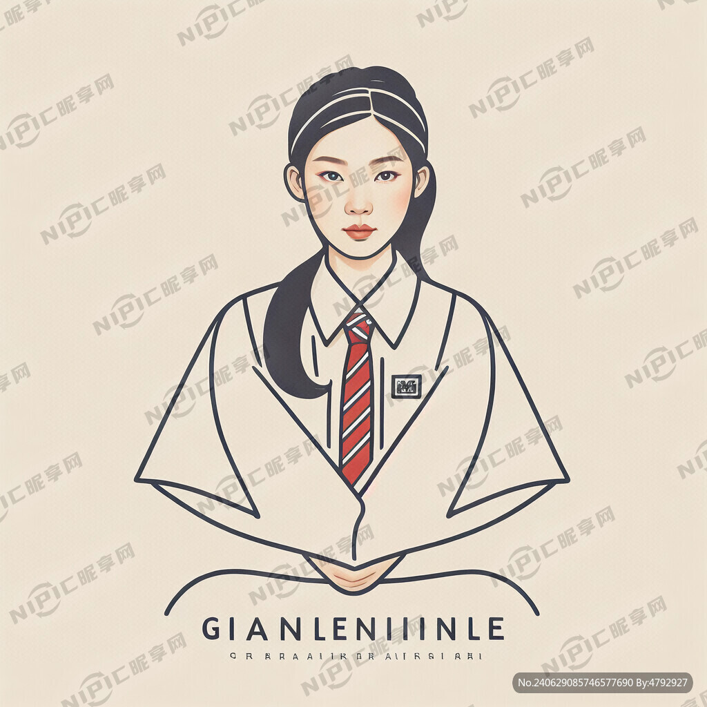 品牌标志  妈妈 校服 线条
