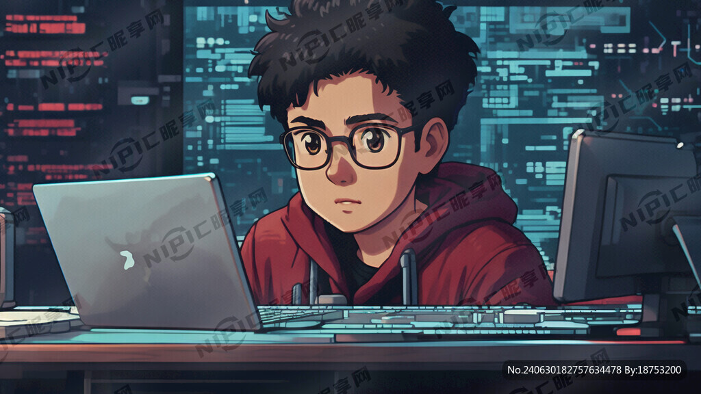 8比特 像素风 程序员 码农