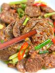 葱爆牛肉丸