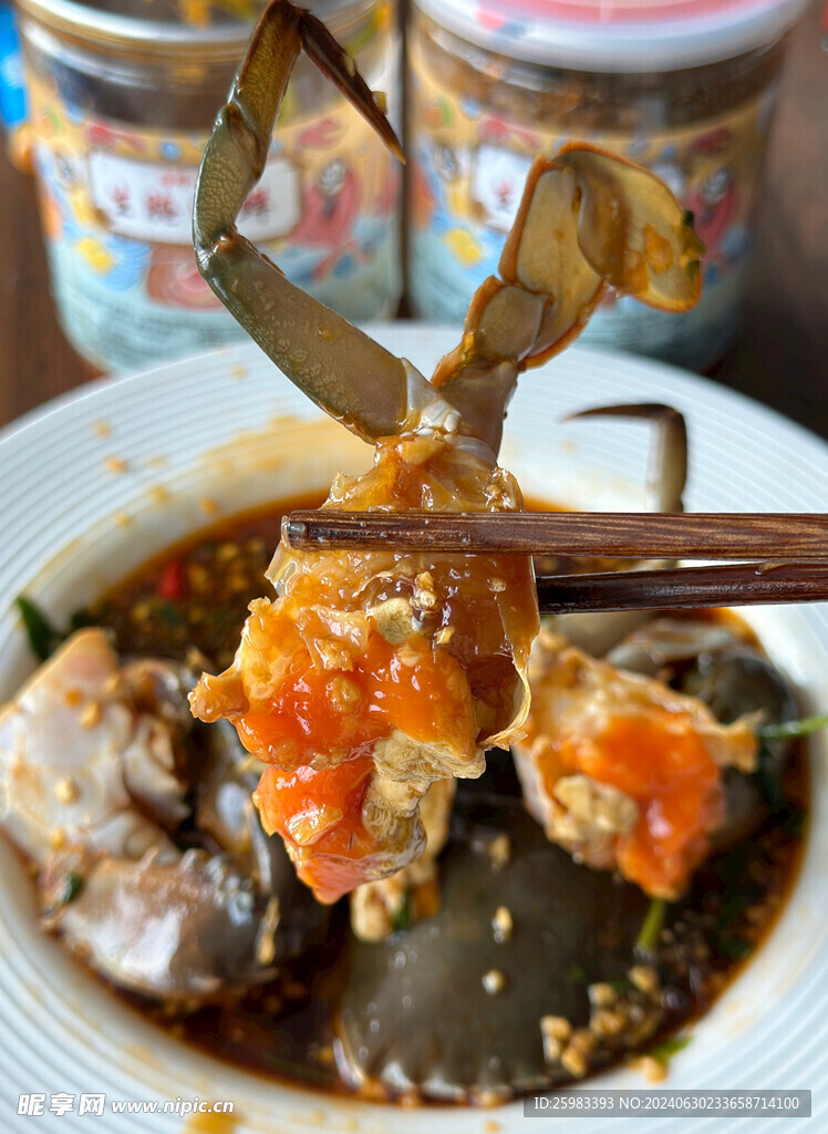 生腌膏蟹 