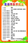 生活作息常规表