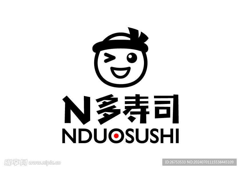 N多寿司 LOGO 标志