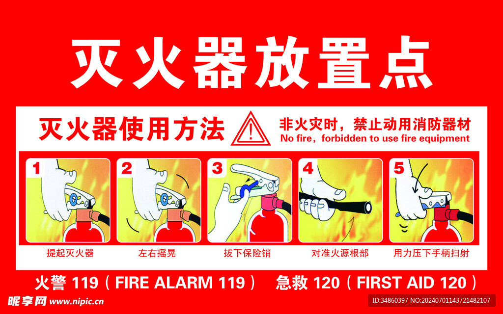 灭火器放置点