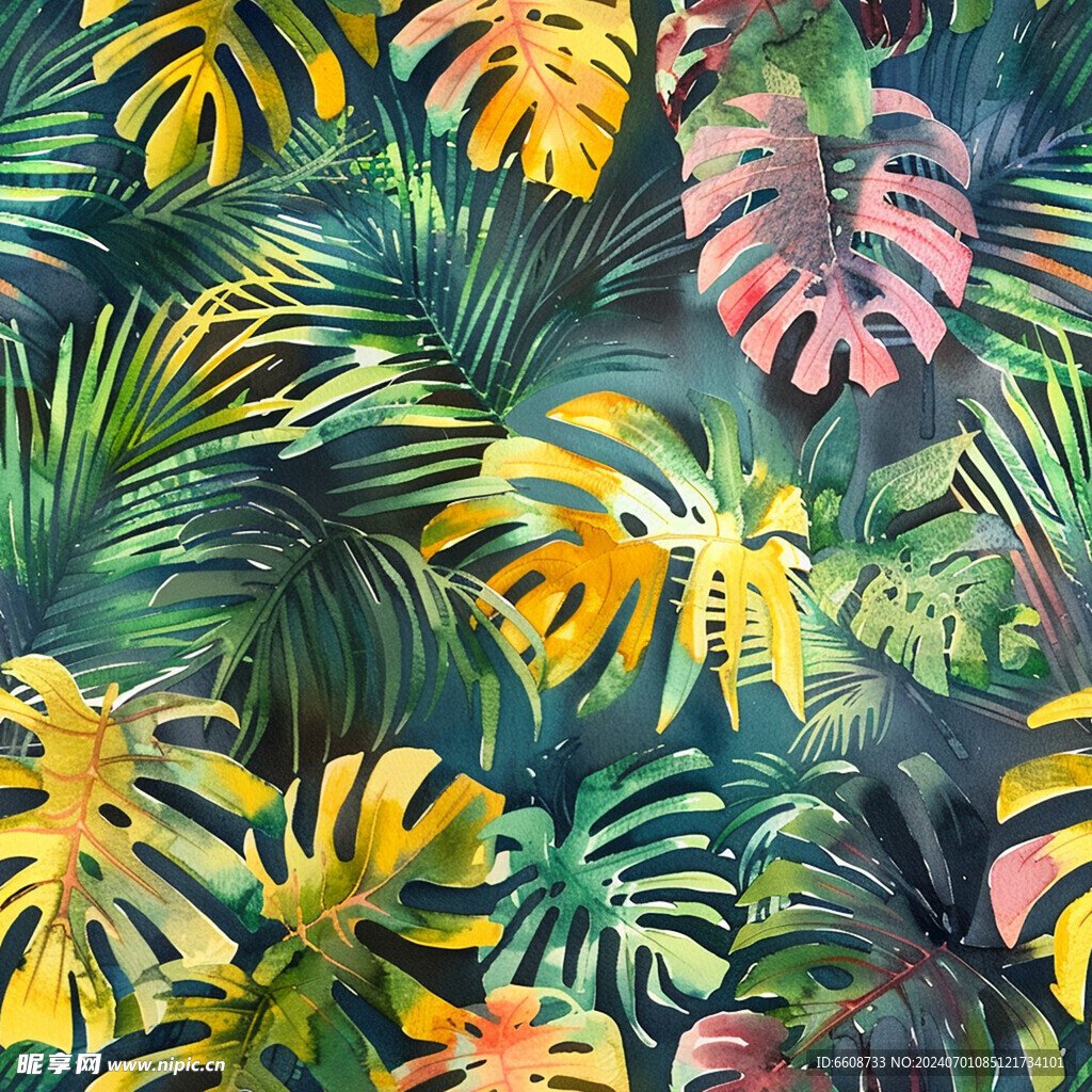 丛林图案树林森林背景