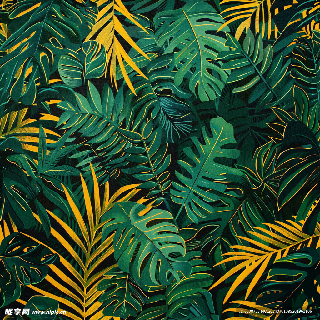 丛林图案树林森林背景