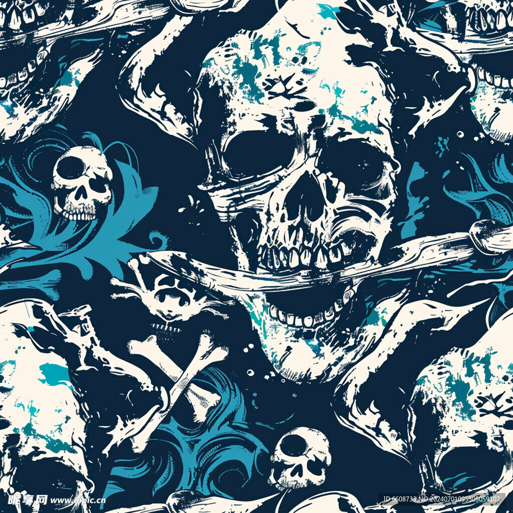 海盗图案骷髅图案背景