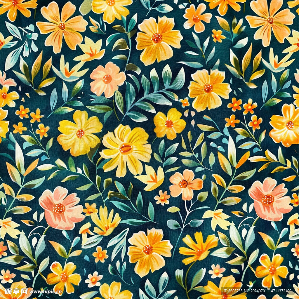 春天鲜花花朵背景素材