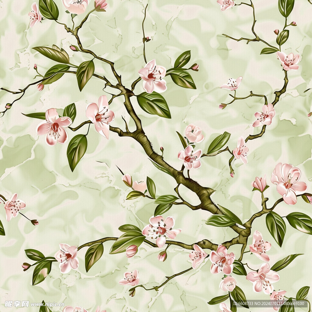 春天鲜花花朵背景素材