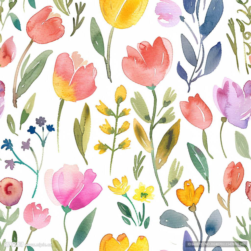 鲜花花朵花草背景素材