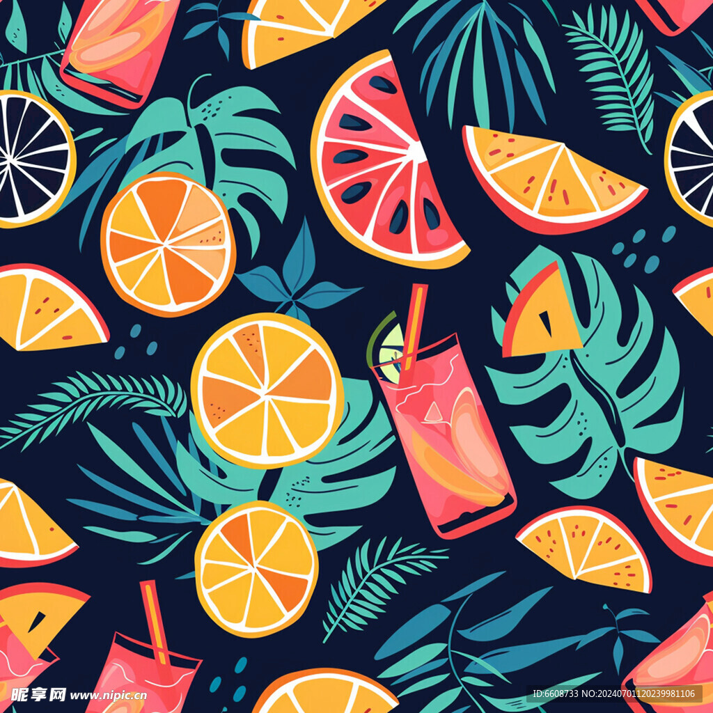 水果图案背景水果壁纸