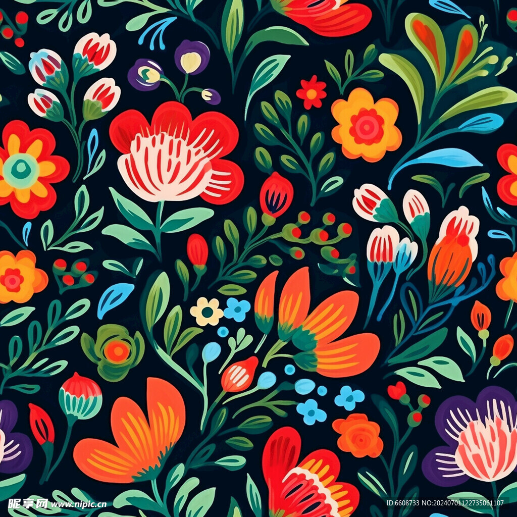 花朵鲜花水彩画