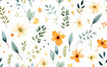 花朵鲜花水彩画