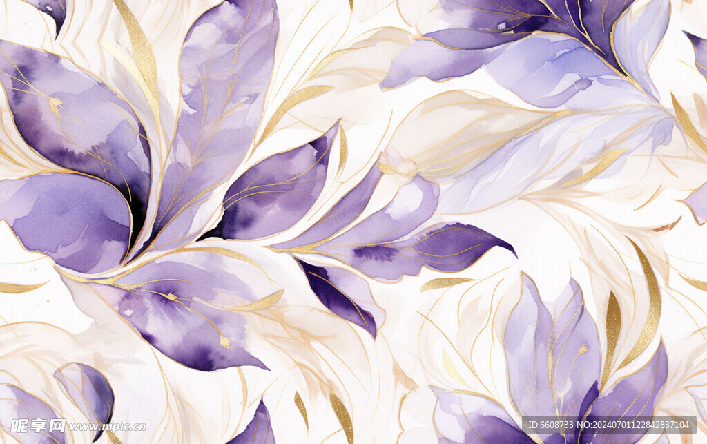 花朵鲜花水彩画