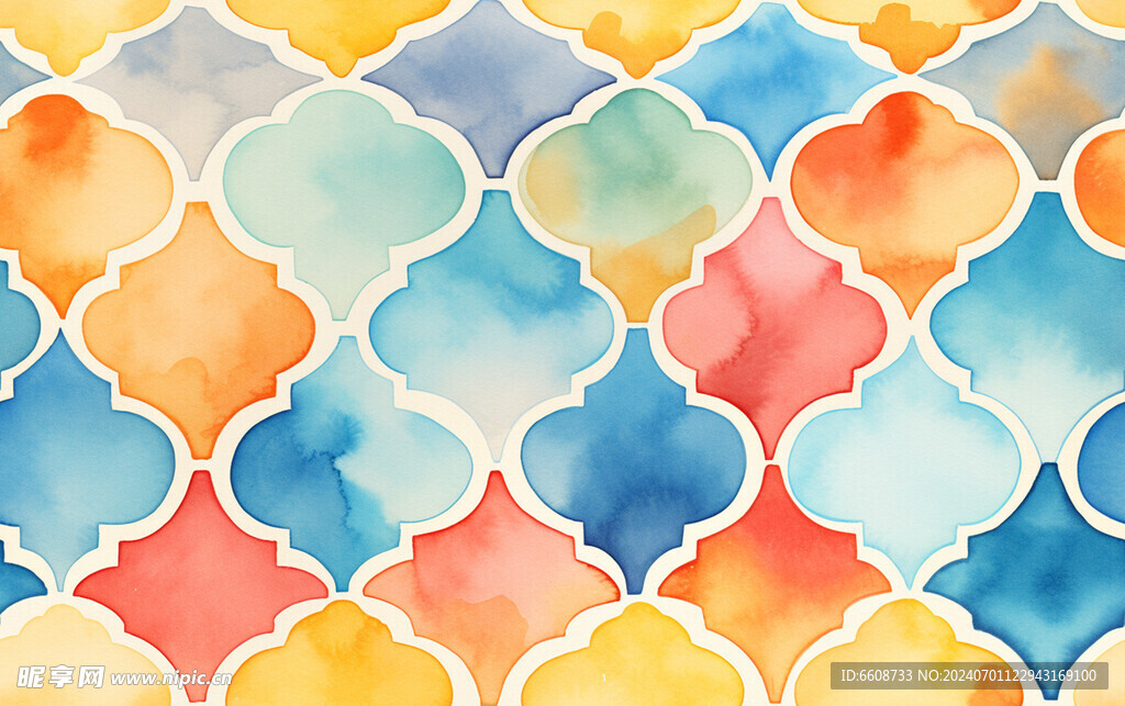 水墨画背景水彩画