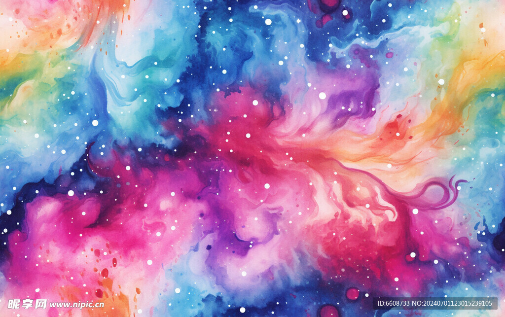 水墨画背景水彩画