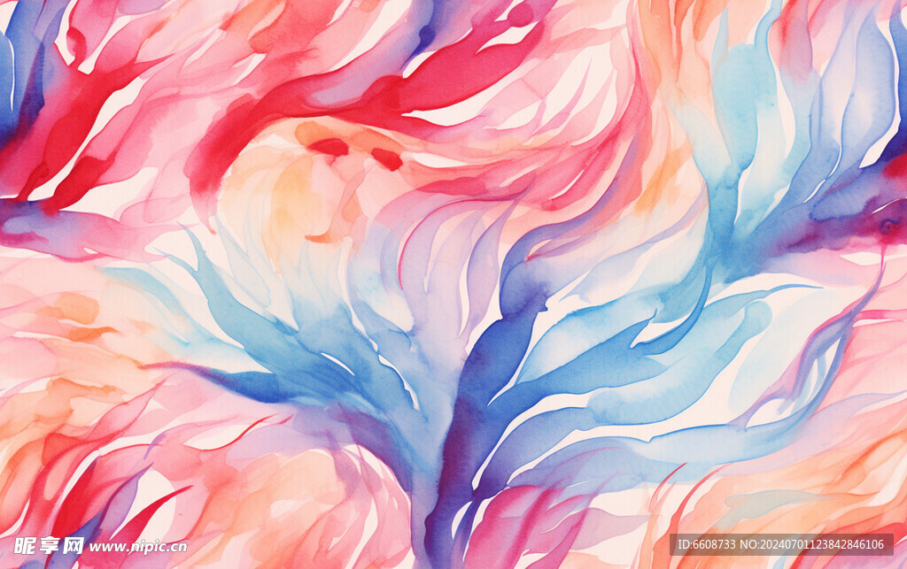 水墨画背景水彩画