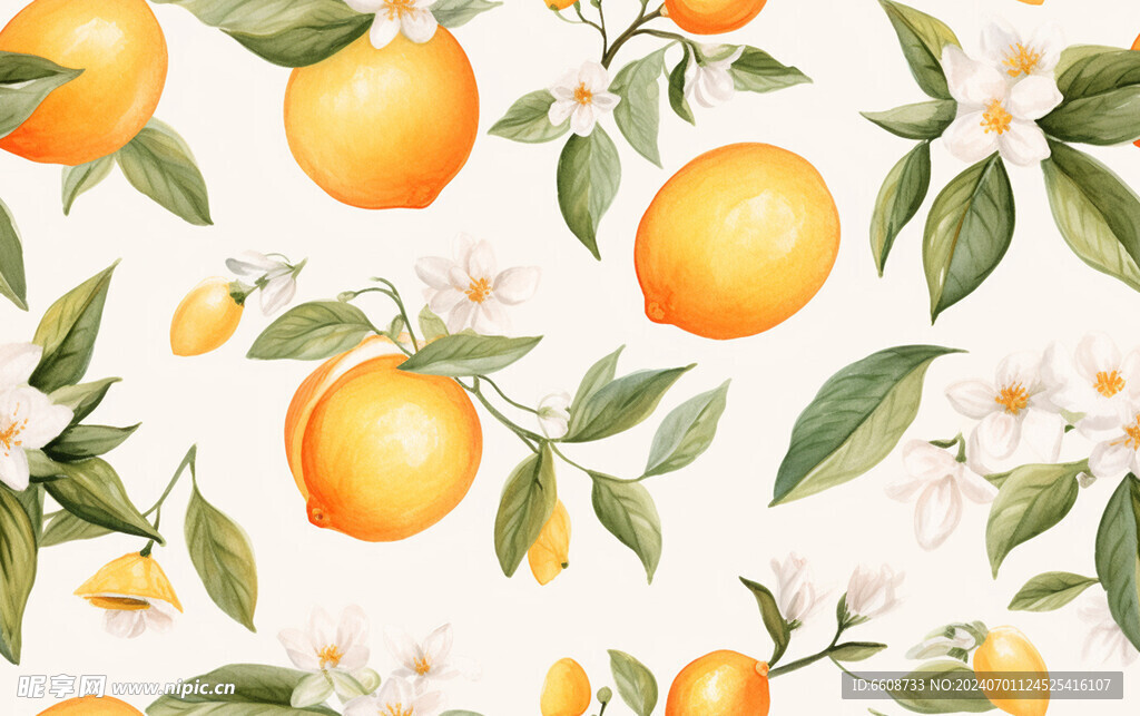 水果水彩画水墨画
