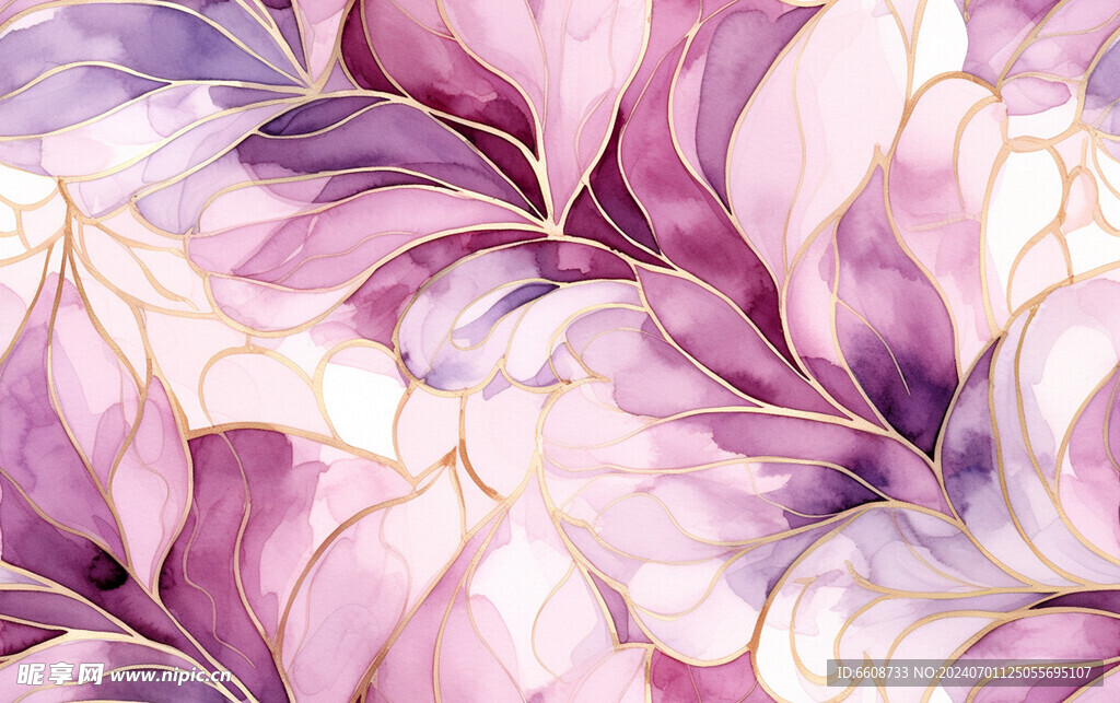 花朵鲜花水彩画