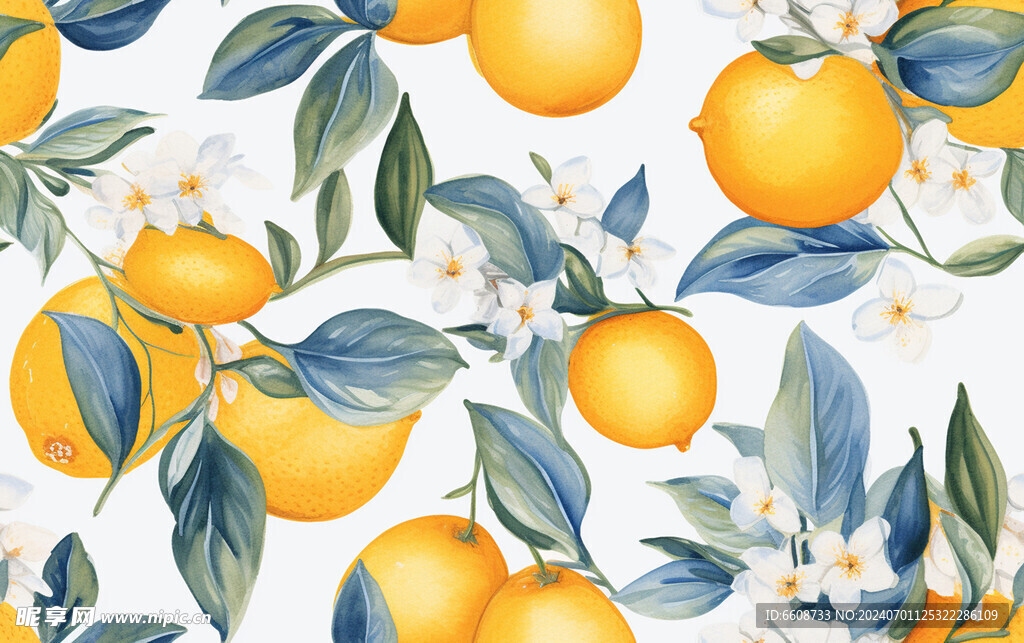 水果水彩画水墨画