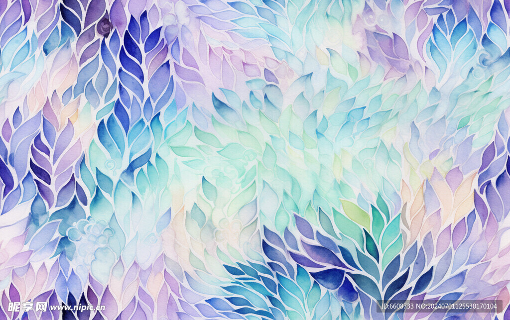 花朵鲜花水彩画