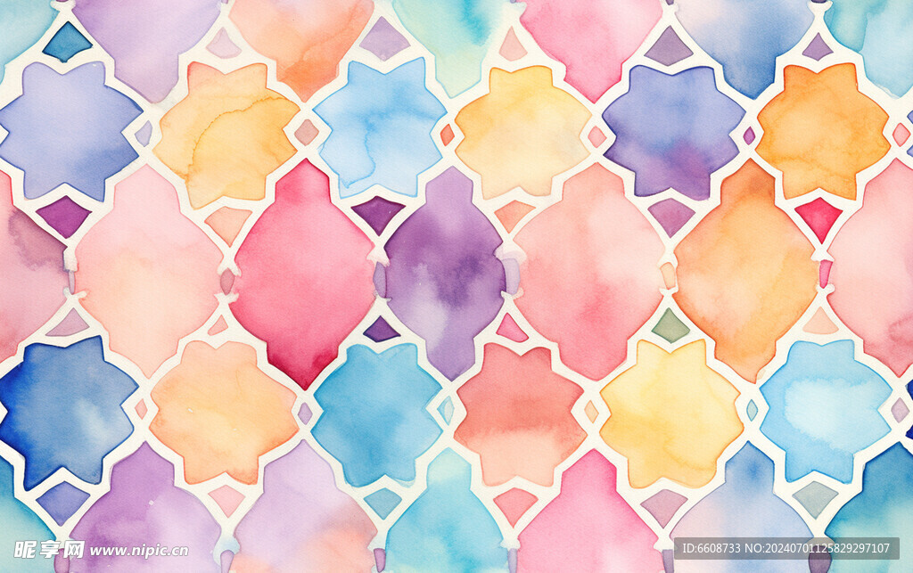 水墨画背景水彩画
